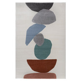Atlas Flooring Multi-Coloured Pebbles Abstract Rug