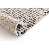 Atlas Flooring Cream &amp; Black Akila Dots Power-Loomed Rug