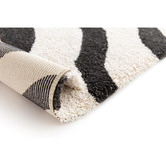 Atlas Flooring Cream &amp; Black Oran Zebra Power-Loomed Rug