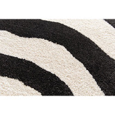 Atlas Flooring Cream &amp; Black Oran Zebra Power-Loomed Rug