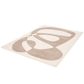 Atlas Flooring Cream &amp; Brown Tobias Loop Power-Loomed Rug