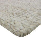 Atlas Flooring Cream Denitsa Hand-Loomed Wool &amp; Cotton Rug