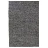 Atlas Flooring Charcoal Denitsa Hand-Loomed Wool &amp; Cotton Rug