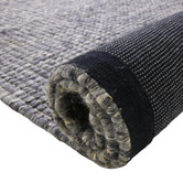 Atlas Flooring Charcoal Denitsa Hand-Loomed Wool &amp; Cotton Rug