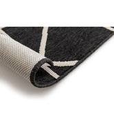 Atlas Flooring Black Tokyo Indoor/Outdoor Rug