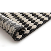 Atlas Flooring Black &amp; White Turin Indoor/Outdoor Rug