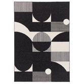 Atlas Flooring Black Franklin Indoor/Outdoor Rug