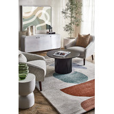 Atlas Flooring Multi-Coloured Pebbles Abstract Rug