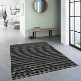 Atlas Flooring Black &amp; White Stan Outdoor Rug