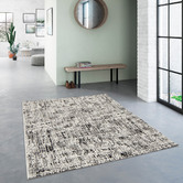 Atlas Flooring White &amp; Black Nolan Outdoor Rug