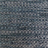 Atlas Flooring Black Angus Flat Weave Leather &amp; Cotton Rug