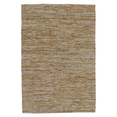 Atlas Flooring Natural Angus Flat Weave Leather &amp; Cotton Rug