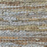 Atlas Flooring Natural Angus Flat Weave Leather &amp; Cotton Rug