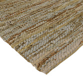 Atlas Flooring Natural Angus Flat Weave Leather &amp; Cotton Rug