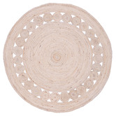 Atlas Flooring Dot Hand-Loomed Jute Round Rug
