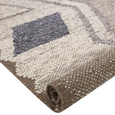Atlas Flooring Stone Grey Dane Hand-Loomed Wool Rug