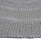 Atlas Flooring Silver &amp; Grey Welsh Hand-Woven Round Rug