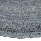 Blue Welsh Hand-Woven Round Rug | Temple & Webster