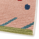 Atlas Flooring Pink Carvalho Power-Loomed Rug