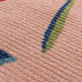Atlas Flooring Pink Carvalho Power-Loomed Rug