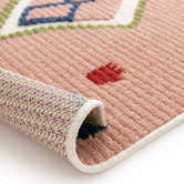 Atlas Flooring Pink Carvalho Power-Loomed Rug