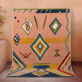 Atlas Flooring Pink Carvalho Power-Loomed Rug
