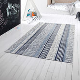 Atlas Flooring Blue Alton Power-Loomed Rug