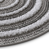 Atlas Flooring Grey Helmer Round Rug