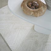 Atlas Flooring Sand Geometric Power-Loomed Rug