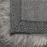 Atlas Flooring Silver &amp; Grey Sousa Power-Loomed Faux Fur Rug