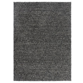 Atlas Flooring Charcoal Decker Power-Loomed Wool-Blend Rug