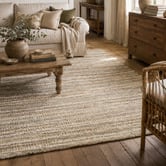 Atlas Flooring Sand Walton Hand-Loomed Cotton &amp; Jute Rug