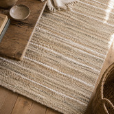 Atlas Flooring Sand Walton Hand-Loomed Cotton &amp; Jute Rug