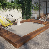 Atlas Flooring Taupe Washed Outdoor Verandah Rug