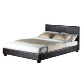 Rawson &amp; Co Brown Como PU Leather Bed Frame