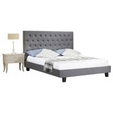 Rawson &amp; Co Grey Corden Upholstered Bed Frame