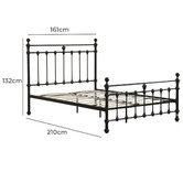 Rawson &amp; Co Black Elizabeth Steel Bed Frame