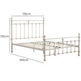 Rawson &amp; Co White Elizabeth Steel Bed Frame