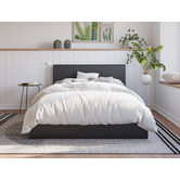 Rawson &amp; Co Como PU Leather Gas Lift Storage Bed Frame