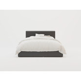 Rawson &amp; Co Como PU Leather Gas Lift Storage Bed Frame