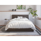 Rawson & Co Naples Design PU Gas Lift Bed Frame | Temple & Webster