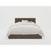 Rawson & Co Como PU Leather Gas Lift Bed Frame | Temple & Webster