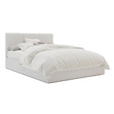 Rawson &amp; Co Como PU Leather Gas Lift Bed Frame