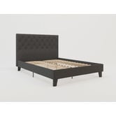 Rawson &amp; Co Charcoal Oxford Double Bed Frame