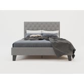 Rawson &amp; Co Grey Oxford Bed Frame
