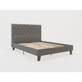 Rawson &amp; Co Grey Oxford Bed Frame