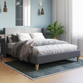Rawson &amp; Co Grey Kalmar Upholstered Bed Frame