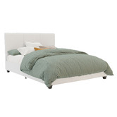 Rawson &amp; Co White Como PU Leather Bed Frame