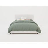 Rawson &amp; Co White Como PU Leather Bed Frame