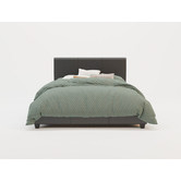 Rawson &amp; Co Black Como PU Leather Bed Frame